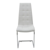 Καρέκλα Darrell pakoworld PU λευκό-βάση χρωμίου Pakoworld 029-000004
