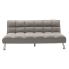 Καναπές-κρεβάτι Rebel pakoworld 3θέσιος με ύφασμα γκρι 189x92x82εκ Pakoworld 035-000019