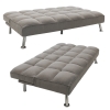 Καναπές-κρεβάτι Rebel pakoworld 3θέσιος με ύφασμα γκρι 189x92x82εκ Pakoworld 035-000019