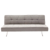 Καναπές-κρεβάτι Travis pakoworld 3θέσιος ύφασμα γκρι 175x83x74εκ Pakoworld 035-000061