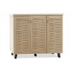 Παπουτσοθήκη-ντουλάπι MANTAM pakoworld 16 ζεύγων χρώμα sonoma 115,5x40x92εκ Pakoworld 049-000004