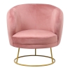 Πολυθρόνα Rony pakoworld βελούδο σάπιο μήλο-πόδι χρυσό μέταλλο 78x75x82εκ Pakoworld 110-000055