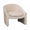 Πολυθρόνα Berza pakoworld κρεμ ύφασμα 76x76x71εκ Pakoworld 110-000074