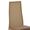 Καρέκλα Lasmipe Inart καφέ pu-rattan 40x49x96εκ Pakoworld 115-003199