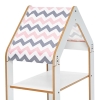 Ραφιέρα Montessori Zoilen pakoworld λευκό-ροζ mdf 50x30x80εκ Pakoworld 120-000427