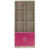 Βιβλιοθήκη παιδική σύνθετη Looney pakoworld χρώμα castillo-ροζ 80,5x36,5x183,5εκ Pakoworld 123-000083