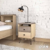Κομοδίνο Bruno pakoworld με 2 συρτάρια χρώμα viscount - toro 39,5x39,5x56,5εκ Pakoworld 123-000105