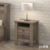 Κομοδίνο Tara pakoworld rustic oak 40x40x50.5εκ Pakoworld 123-000164