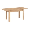 Τραπέζι Quiin pakoworld επεκτεινόμενο μελαμίνης σε oak απόχρωση 120-174x70x73.5εκ Pakoworld 184-000097
