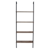 Βιβλιοθήκη Bliss pakoworld μασίφ ξύλο πεύκου καρυδί-μαύρο 69x21x185εκ Pakoworld 197-000037