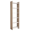 Βιβλιοθήκη Darco pakoworld μελαμίνης oak-λευκό 48.6x22x160εκ Pakoworld 197-000197