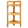 Ραφιέρα επιδαπέδια 3όροφη Jabez pakoworld bamboo φυσικό 23x23x61εκ Pakoworld 199-000141
