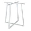 Βάση τραπεζιού lavish pakoworld μεταλλική λευκή 70x70x73εκ Pakoworld 217-000035