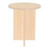 Βοηθητικό τραπέζι Camila pakoworld φυσικό Φ40x48εκ Pakoworld 225-000022