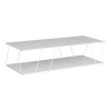 Τραπέζι σαλονιού Tars pakoworld λευκό 120x50x30εκ Pakoworld 225-000025