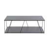 Τραπέζι σαλονιού Tars pakoworld ανθρακί-μαύρο 90x60x30,5εκ Pakoworld 225-000039