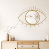 Καθρέπτης Eye pakoworld χρυσό 46x2x26εκ Pakoworld 233-000007
