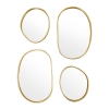 Καθρέπτης Klelia pakoworld 4τεμ χρυσό 60x2x96.5εκ Pakoworld 233-000025