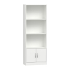 Βιβλιοθήκη Negan pakoworld λευκό μελαμίνης 60x29x166εκ Pakoworld 248-000016