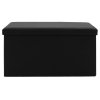 Σκαμπό-μπαούλο Cooperation pakoworld pu μαύρο 76x38x38εκ Pakoworld 257-000006