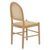 Καρέκλα Alessia pakoworld ξύλο οξιάς-rattan φυσικό 43x40x89εκ Pakoworld 263-000010