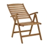 Πολυθρόνα 5 θέσεων Warmo pakoworld πτυσσόμενη ξύλο ακακίας φυσικό 62x66x110εκ Pakoworld 282-000007