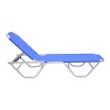 Ξαπλώστρα Dessie 5 θέσεων ανάκλισης pakoworld αλουμινίου στοιβαζόμενη textilene μπλε 56x188x30εκεκ Pakoworld 283-000004