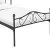 Κρεβάτι Yorick pakoworld μαύρο μεταλλικό 90x190x99εκ Pakoworld 285-000013
