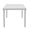 Τραπέζι Kliton  pakoworld αλουμινίου λευκό 150x80x74εκ Pakoworld 288-000008