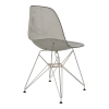 Καρέκλα Adelle pakoworld PP διάφανο γκρι-inox πόδι 46x55x81εκ Pakoworld 292-000015