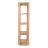 Βιβλιοθήκη Chapter Inart μασίφ ξύλο ακακίας 76x40.5x152εκ Pakoworld 307-000003