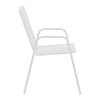 Πολυθρόνα Pomedon pakoworld στοιβαζόμενη λευκό μέταλλο 56x64x87εκ Pakoworld 308-000002