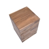 Βοηθητικό τραπέζι Werzy Inart φυσικό μασίφ ξύλο teak 35x35x49εκ Pakoworld 315-000009