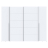 Ντουλάπα ρούχων Verzo pakoworld τετράφυλλη λευκό μελαμίνης 270.5x61.5x210.5εκ Pakoworld 318-000004