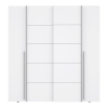 Ντουλάπα ρούχων Lamore pakoworld τετράφυλλη λευκό μελαμίνης  200x61.5x210.5εκ Pakoworld 318-000008
