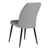 Καρέκλα Vika pakoworld γκρι-μπλε ύφασμα-πόδι μαύρο μέταλλο 48x58x90εκ Pakoworld 320-000016