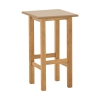 Βοηθητικό τραπέζι Bajok pakoworld μασίφ ξύλο οξιάς με επιφάνεια mdf λούστρο καρυδί 35x35x62εκ Pakoworld 325-000003