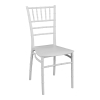 Καρέκλα Tiffany pakoworld pp σε λευκή απόχρωση 42x40x89εκ Pakoworld 326-000012