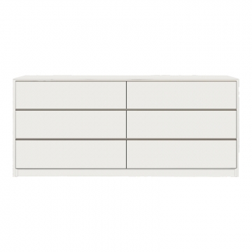 Συρταριέρα Kuanger pakoworld mdf σε λευκή απόχρωση 120x40x70εκ