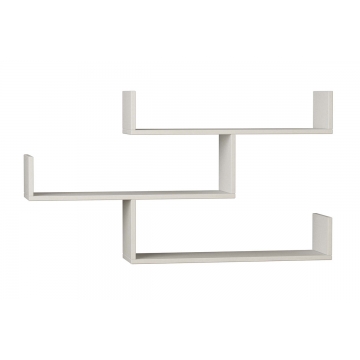 Ραφιέρα τοίχου Tiber pakoworld χρώμα λευκό 120x22x67εκ