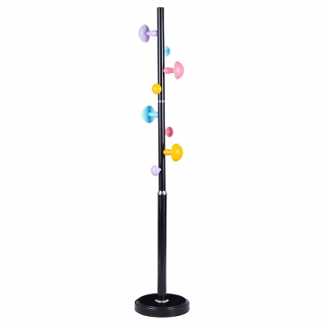 Καλόγερος ρούχων Violetta pakoworld μέταλλο μαύρο Φ31x167εκ