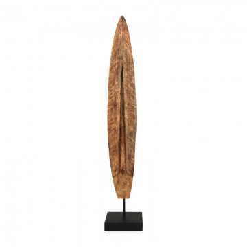 Επιτραπέζιο διακοσμητικό Thalon Inart φυσικό μάνγκο ξύλο-μέταλλο 12.5x9x70εκ